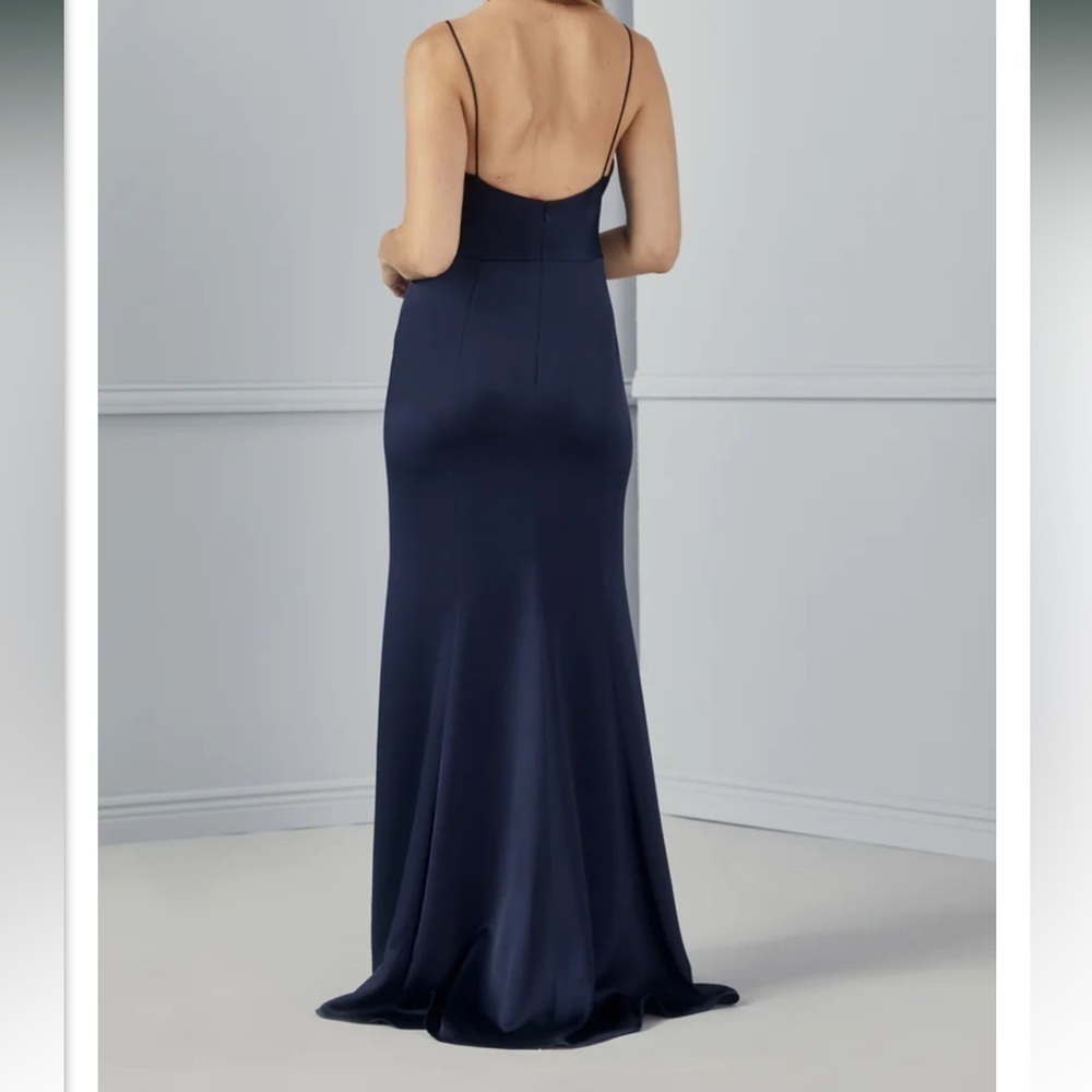 Amsale Chloe Navy Size 14 Bridesmaid Formal Gown NWT - Picture 10 of 14